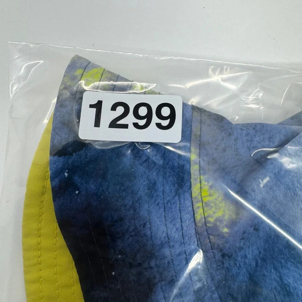 Psycho Bunny Mens Blue Yellow Tie Dye Bucket Hat B6A326W1HT